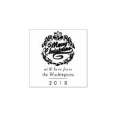 Creëer Uw eigen Merry Christmas Custom Bericht Rubberstempel (Afrduk)