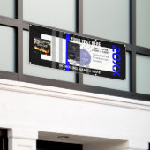 Creëer Uw Eigen met 3 afbeeldingen en 6 tekstregel Spandoek (Buitenkant Gebouw)