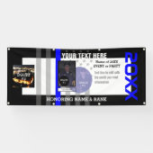 Creëer Uw Eigen met 3 afbeeldingen en 6 tekstregel Spandoek (Horizontaal)