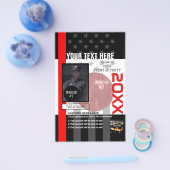 Creëer Uw Eigen met 3 afbeeldingen en 9 lijnen tek Flyer (Enkel)