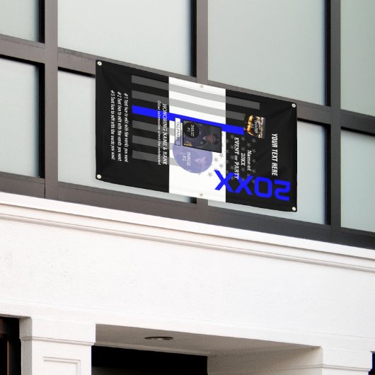 Creëer Uw Eigen met 3 afbeeldingen en 9 lijnen tek Spandoek (Buitenkant Gebouw)