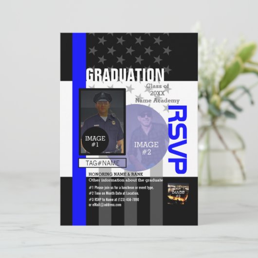 Creëer Uw Eigen met 3 afbeeldingen en 9 tekstlijne Kaart (Staand voorkant)