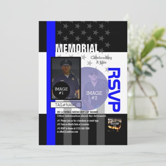 Creëer Uw Eigen met 3 afbeeldingen en 9 tekstlijne Kaart (Staand voorkant)