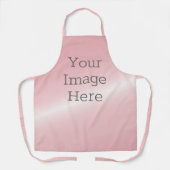 Creëer Uw eigen metaal Blush Pink Faux Folie Schort (Voorkant)