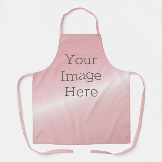 Creëer Uw eigen metaal Blush Pink Faux Folie Schort (Voorkant)