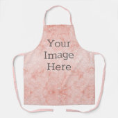 Creëer Uw eigen metaal Blush Roze Glitter Marmer Schort (Voorkant)