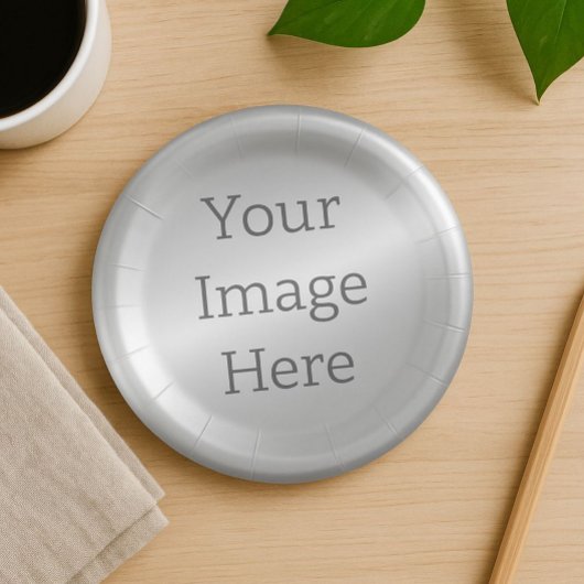 Creëer Uw eigen metaal Platinum Silver Faux Folie Papieren Bordje