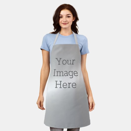 Creëer Uw eigen metaal Platinum Silver Faux Folie Schort (Gedragen)