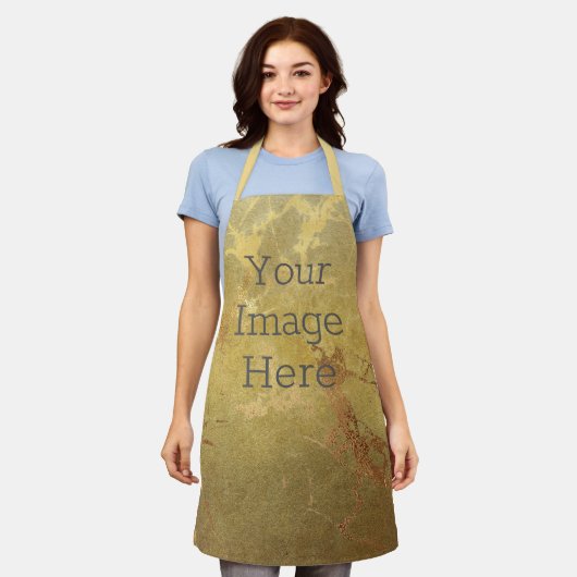 Creëer Uw eigen metalen 14k Gold Faux Folie Marble Schort (Gedragen)