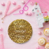 Creëer Uw eigen metalen Folie Glitter Faux Papieren Bordje (Feest)