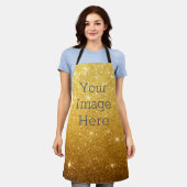 Creëer Uw eigen metalen Folie Glitter Faux Schort (Gedragen)