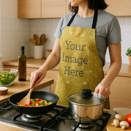 Creëer Uw eigen metalen Folie Glitter Faux Schort