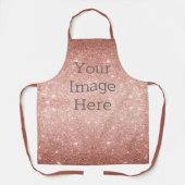 Creëer Uw eigen metalen Roos Gold Glitter Folie Schort (Voorkant)