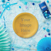 Creëer Uw Eigen Metallic Antiek Gouden Faux Folie Papieren Bordje (Feest)