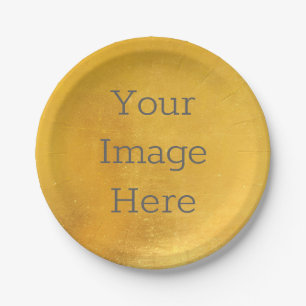 Creëer Uw Eigen Metallic Antiek Gouden Faux Folie Papieren Bordje
