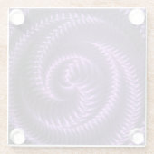 Creëer Uw Eigen - Metallic Spiraal - Paarse Glazen Onderzetter (Achterkant)