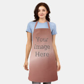 Creëer Uw eigen metallische Roos Gold Faux-Folie Schort (Gedragen)