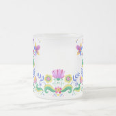 Creëer Uw eigen Mexicaanse Folk Art Flowers Matglas Koffiemok (Center)