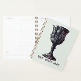 Creëer Uw eigen middeleeuwse gotische kelk Planner