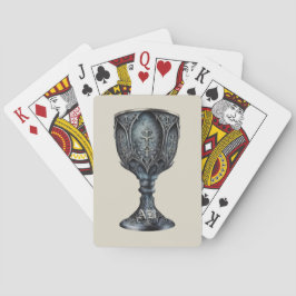Creëer Uw eigen middeleeuwse gotische kelk Pokerkaarten