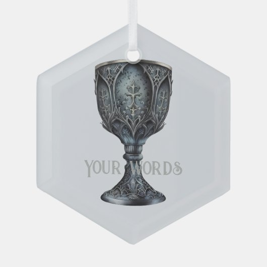 Creëer Uw eigen middeleeuwse kelk Glas Ornament (Voorkant)