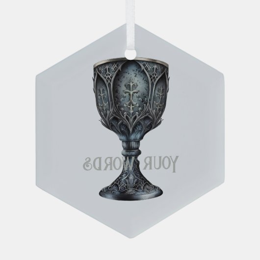 Creëer Uw eigen middeleeuwse kelk Glas Ornament (Achterkant)