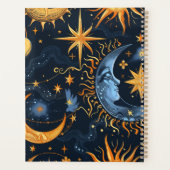 Creëer Uw Eigen Midnight Blue & Gold Celestial Planner (Achterkant)