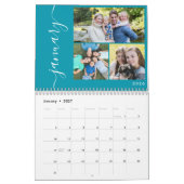 Creëer uw eigen minimaal 3 foto's collage script kalender (Jan 2027)