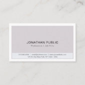 Creëer uw eigen minimale, moderne, elegante kleure visitekaartje (Voorkant)