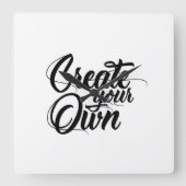 Creëer uw eigen minimale wandklok (Voorkant)