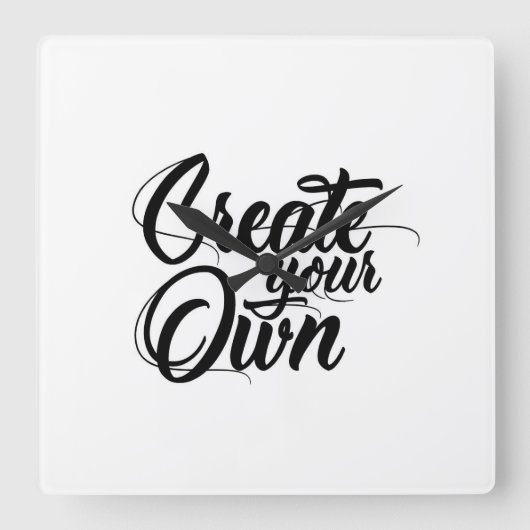 Creëer uw eigen minimale wandklok (Voorkant)