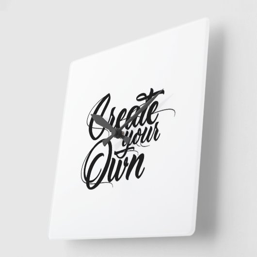 Creëer uw eigen minimale wandklok (Hoek)