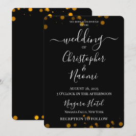 Creëer uw eigen minimalistische Bokeh Edge bruilof Kaart