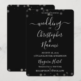 Creëer uw eigen minimalistische Bokeh Edge bruilof Kaart