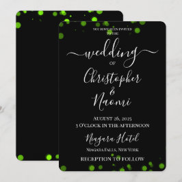 Creëer uw eigen minimalistische Bokeh Edge bruilof Kaart