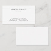 Creëer uw eigen minimalistische chique Sjabloon Visitekaartje (Voorkant / Achterkant)