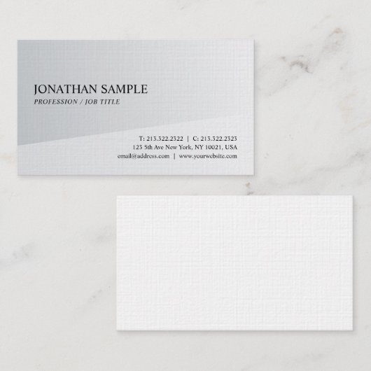 Creëer Uw eigen minimalistische elegante bruine  Visitekaartje (Voorkant / Achterkant)