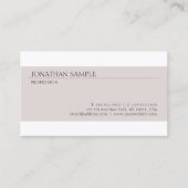 Creëer uw eigen minimalistische elegante design visitekaartje (Voorkant)