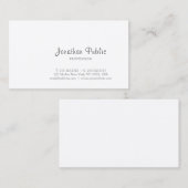 Creëer uw eigen minimalistische elegante moderne, visitekaartje (Voorkant / Achterkant)