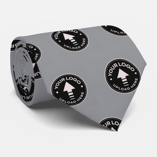 Creëer uw eigen minimalistische grijze zakelijke L Stropdas (Opgerold)