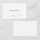 Creëer uw eigen minimalistische oogdruppel eenvoud visitekaartje (Voorkant / Achterkant)