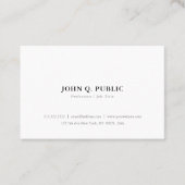 Creëer uw eigen minimalistische oogdruppel eenvoud visitekaartje (Voorkant)