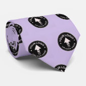 Creëer uw eigen minimalistische Paarse zakelijke L Stropdas (Opgerold)