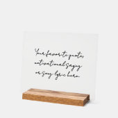 Creëer uw eigen minimalistische script aangepaste acryl bord (Hoek)