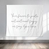 Creëer uw eigen minimalistische scriptquote wandkleed
