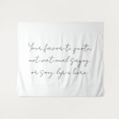 Creëer uw eigen minimalistische scriptquote wandkleed (Voorkant (horizontaal))