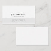 Creëer uw eigen minimalistische stijlvol design el visitekaartje (Voorkant / Achterkant)