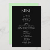 Creëer Uw Eigen - Mint Groen Menu (Voorkant / Achterkant)