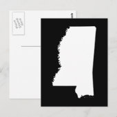 Creëer Uw eigen Mississippi-bewegende aankondiging Briefkaart (Voorkant / Achterkant)