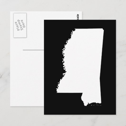 Creëer Uw eigen Mississippi-bewegende aankondiging Briefkaart (Voorkant / Achterkant)